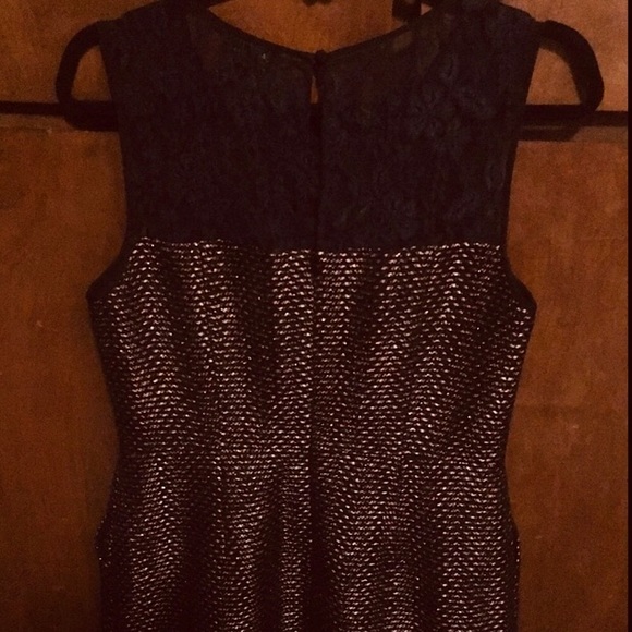 The Limited Cocktail Party Dress, Black Lace and Black & Rose Gold, size 8 - Picture 2 of 13